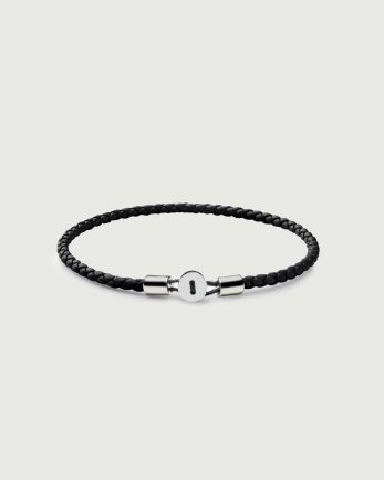 Gordon Leather Bracelet | Silver
